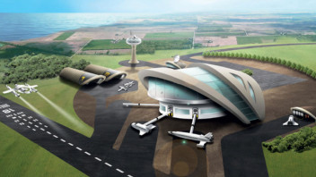 Birleşik Krallık yönetiminin hazırladığı tasarıma göre uzay gemisi limanı buna benzeyecek.