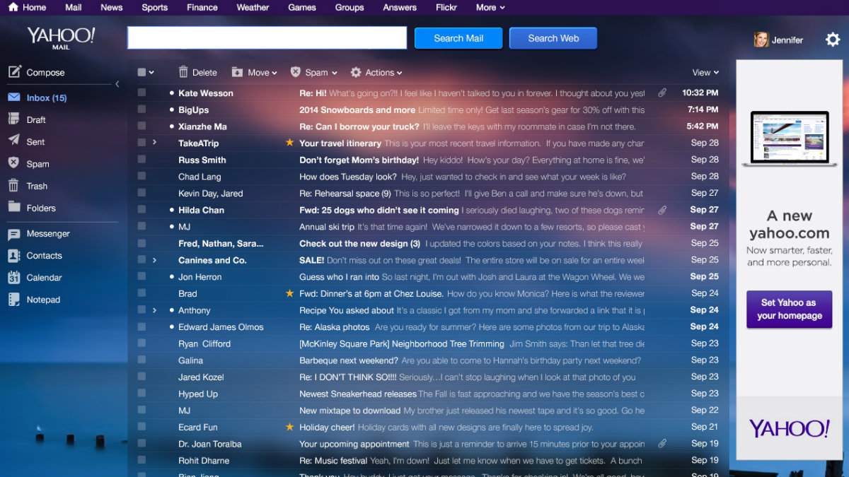 Yahoo mail uygulaması