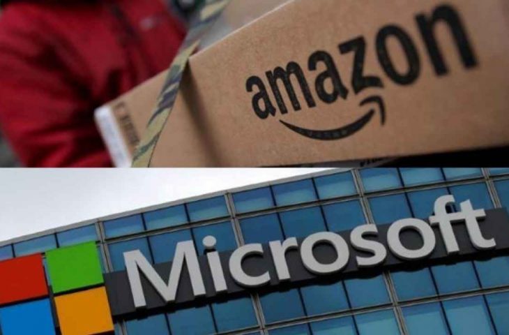 Amazon ile Microsoft