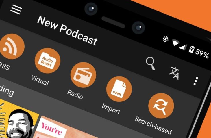 Podcast Addict uygulaması