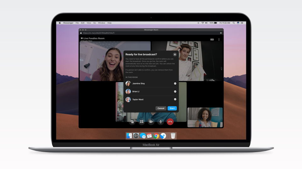 Facebook Messenger Room üzerinden canlı yayın yapılabilecek