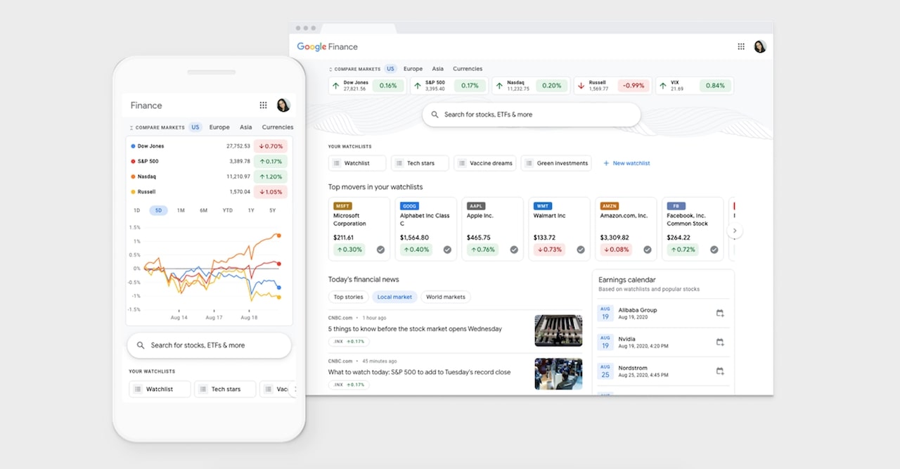 Google Finans yatırım bilgilerini daha erişilebilir hale getiriyor