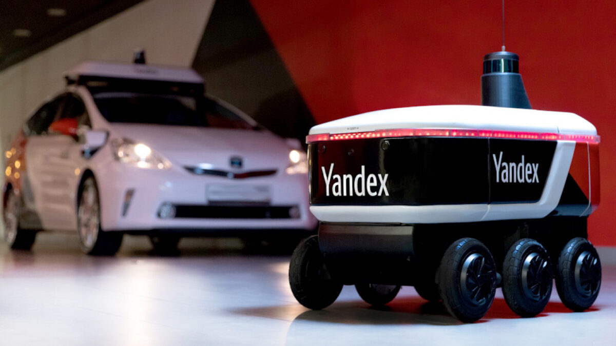 Yandex teslimat robotları