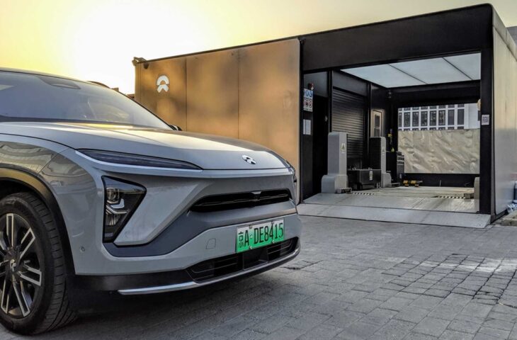 Geely pil değiştirme istasyonu