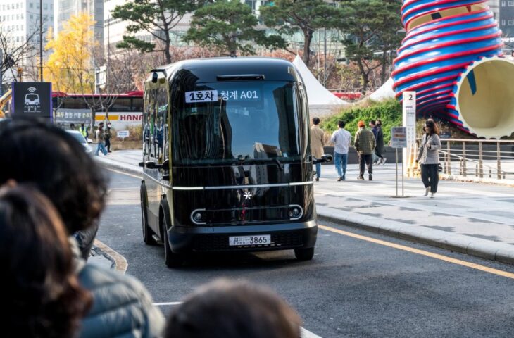 Güney Kore sürücüsüz otobüsler