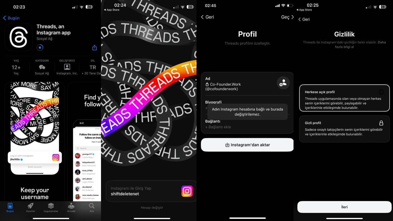 Threads hesabı Instagram’a zarar vermeden silinebilecek mi?