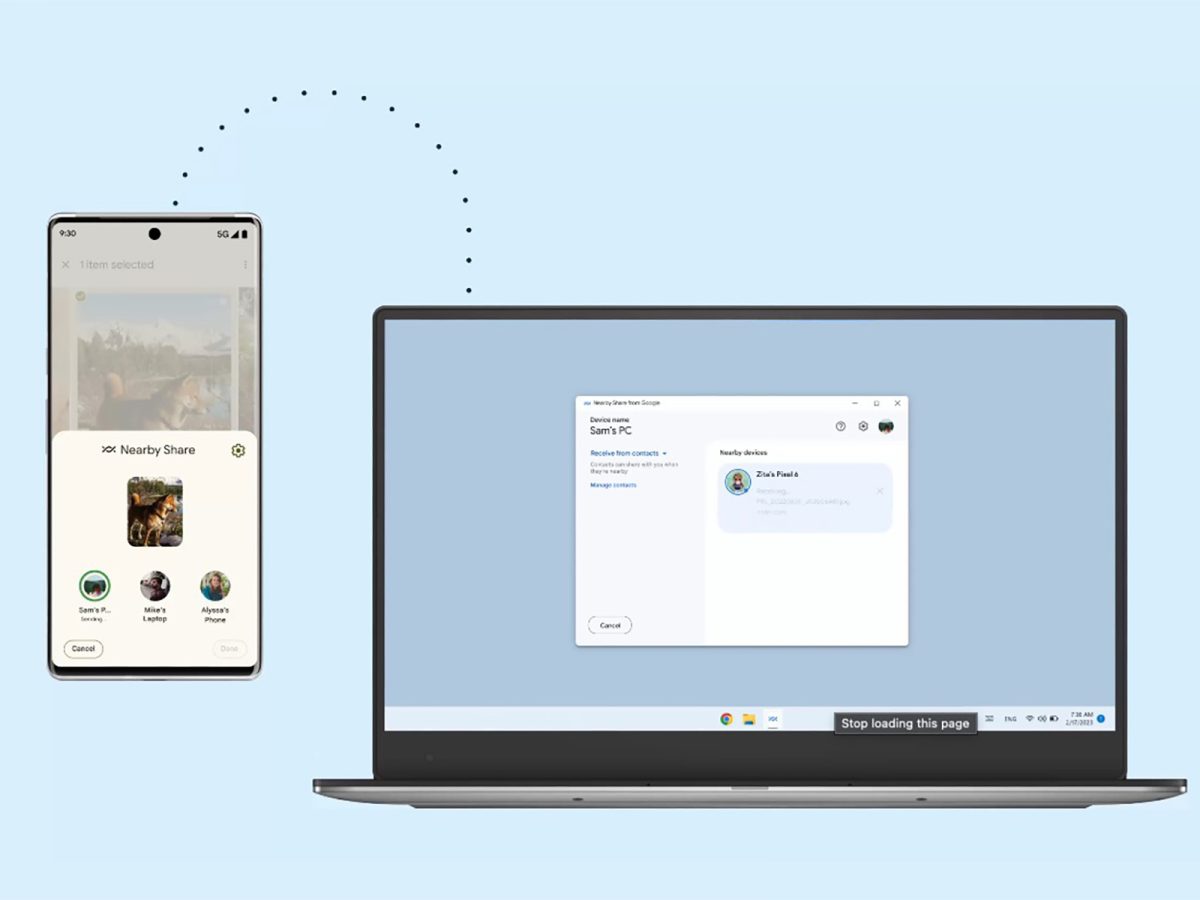 Nearby Share ile Windows – Android bağlantısı