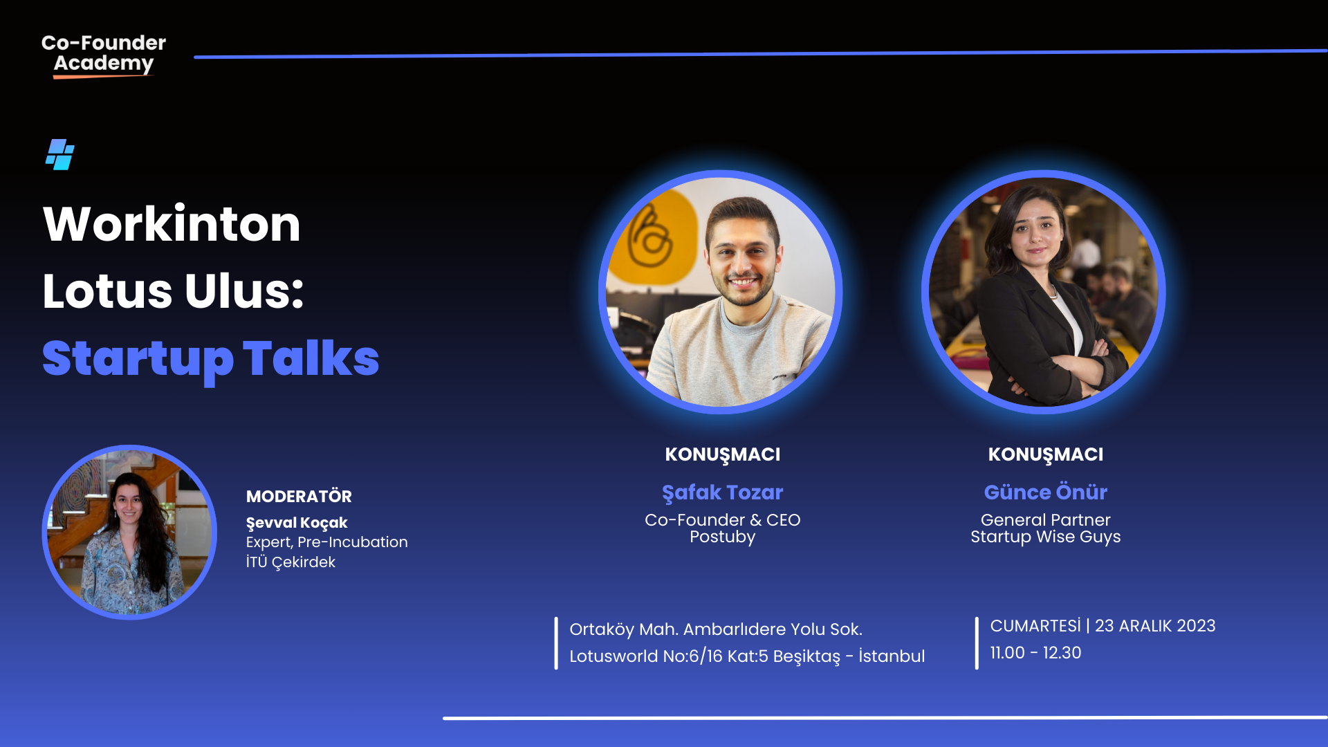Startup Talks’da girişimciler ve yatırımcılar buluşuyor! 