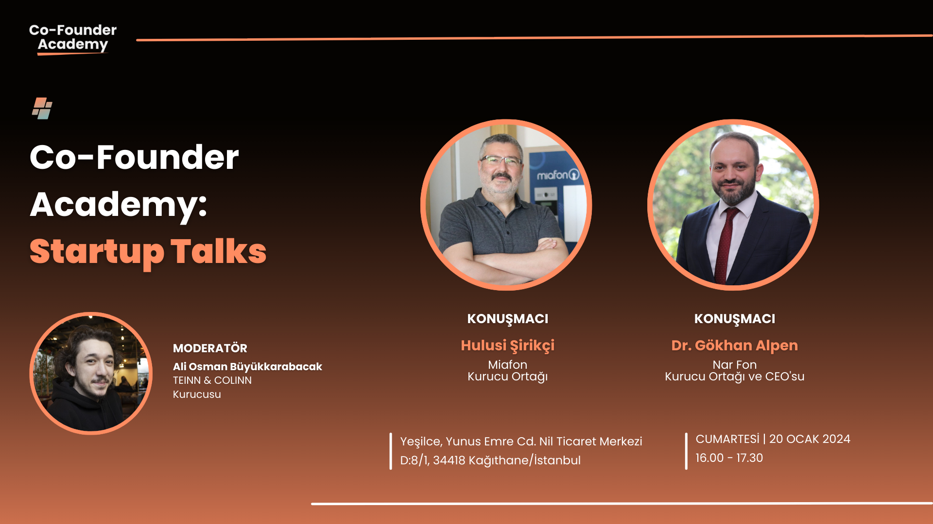 Startup Talks buluşmaları Co-Founder.Work’de devam ediyor!
