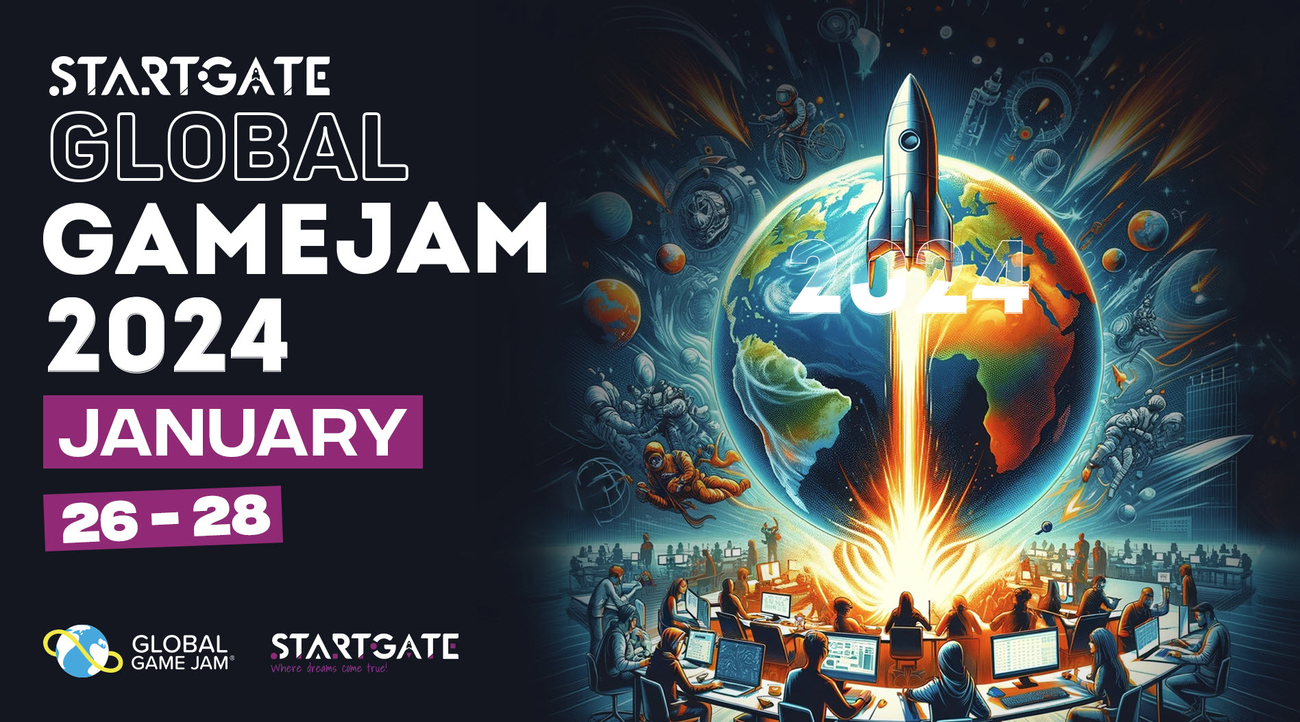 StartGate Global Game Jam’24 cesur oyun geliştiricileri bekliyor!