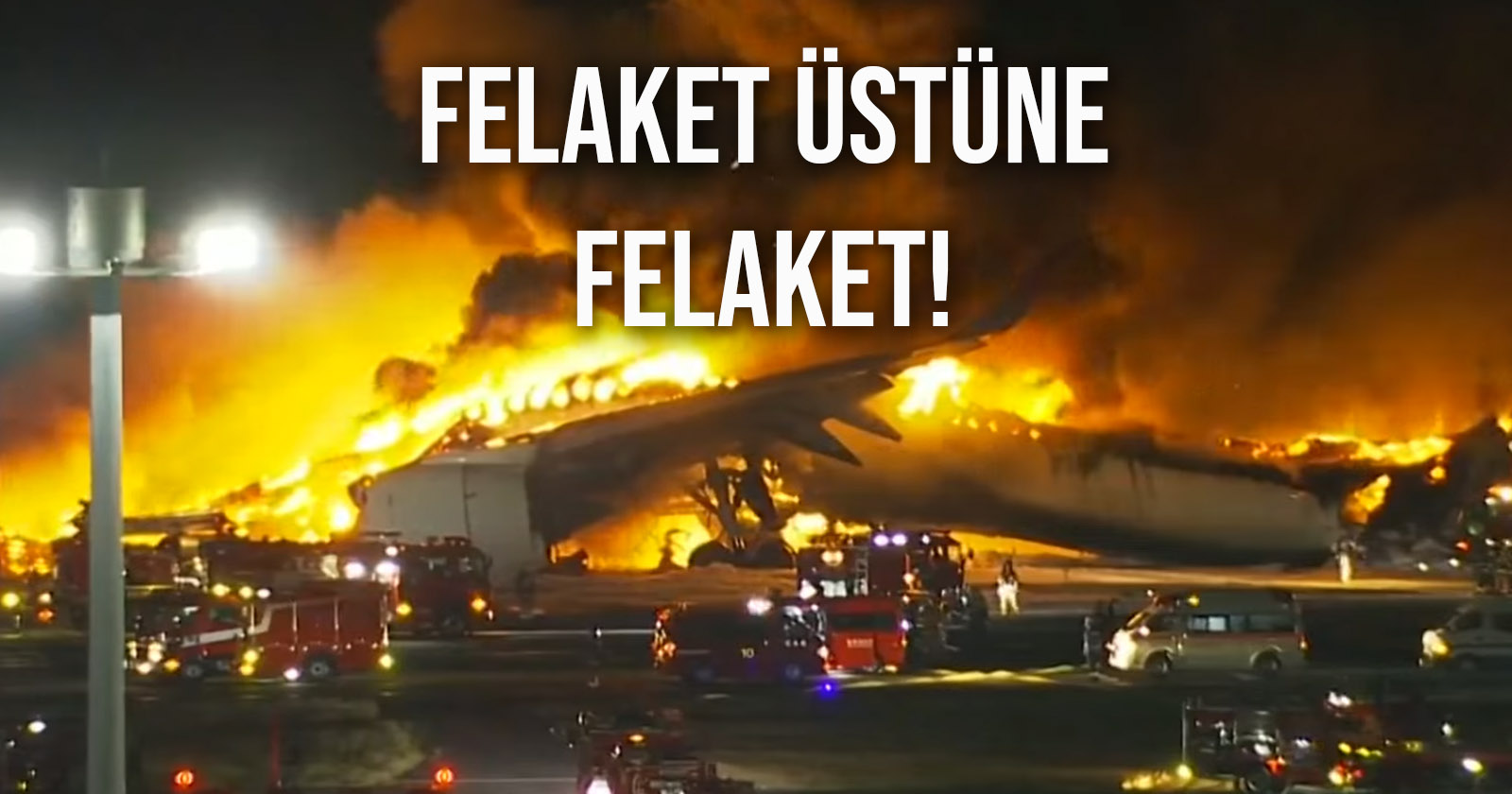 Tokyo Havalimanında akıl almaz kaza!