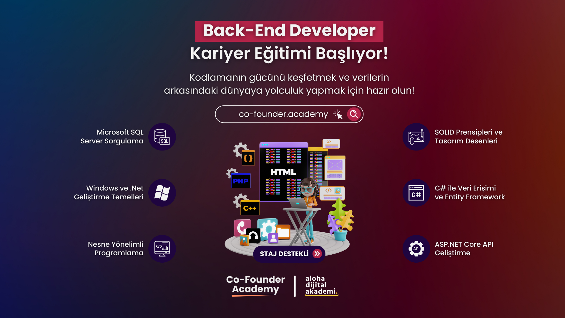 Yeni başlayanlar için Back-End Developer Eğitimi başlıyor!