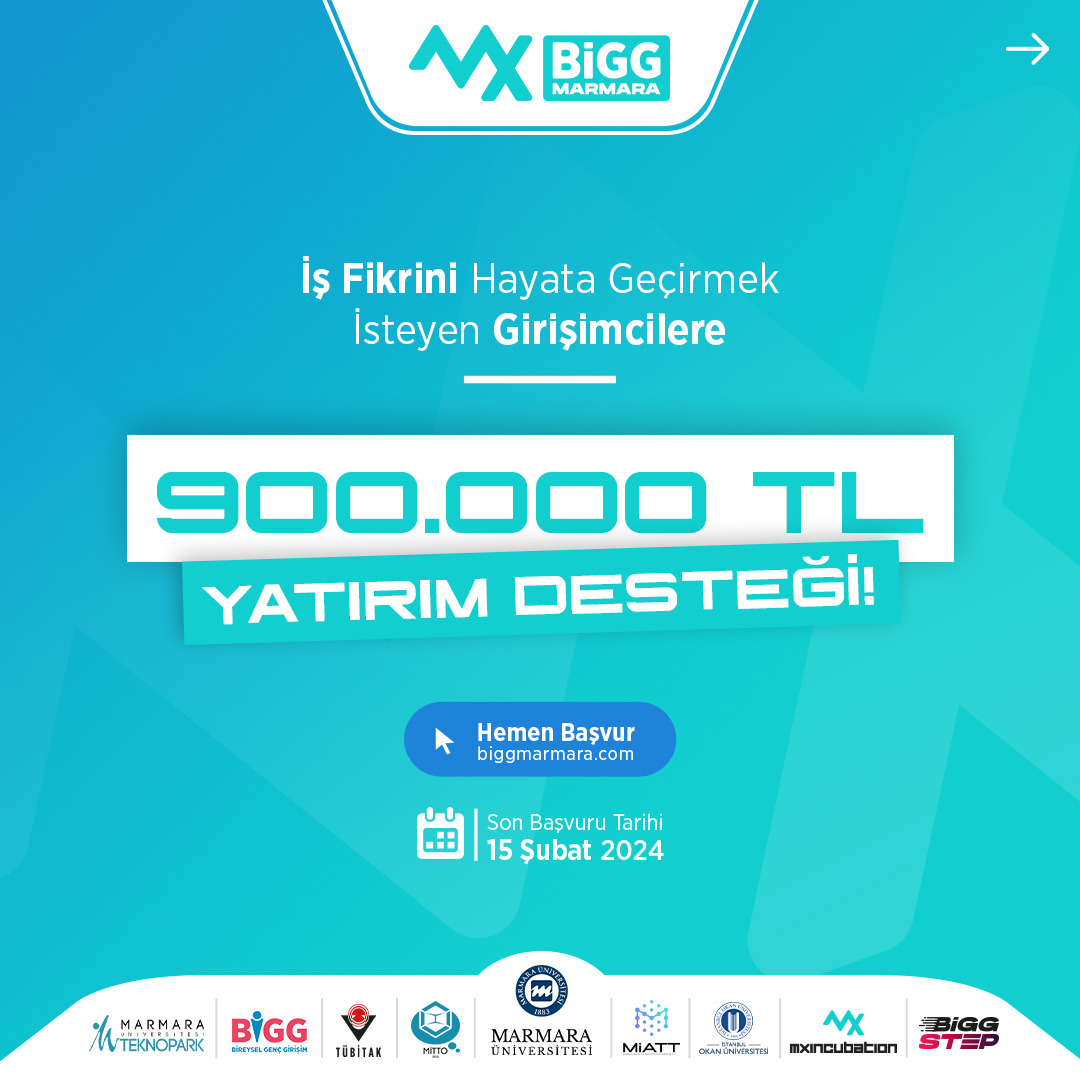 Girişimlere 900.000 TL yatırım desteği!