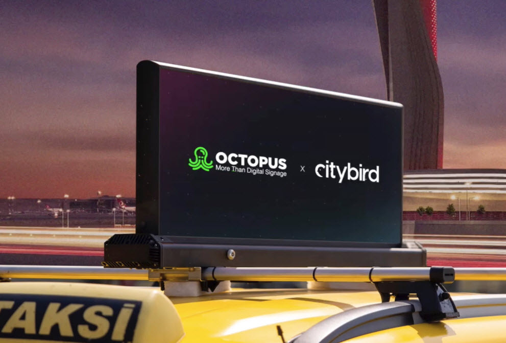 Taksi üstü dijital reklamlar başlıyor!