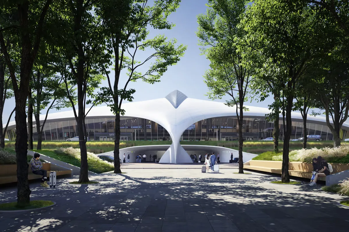 Havaalanı kuş kanadı tasarımında olacak