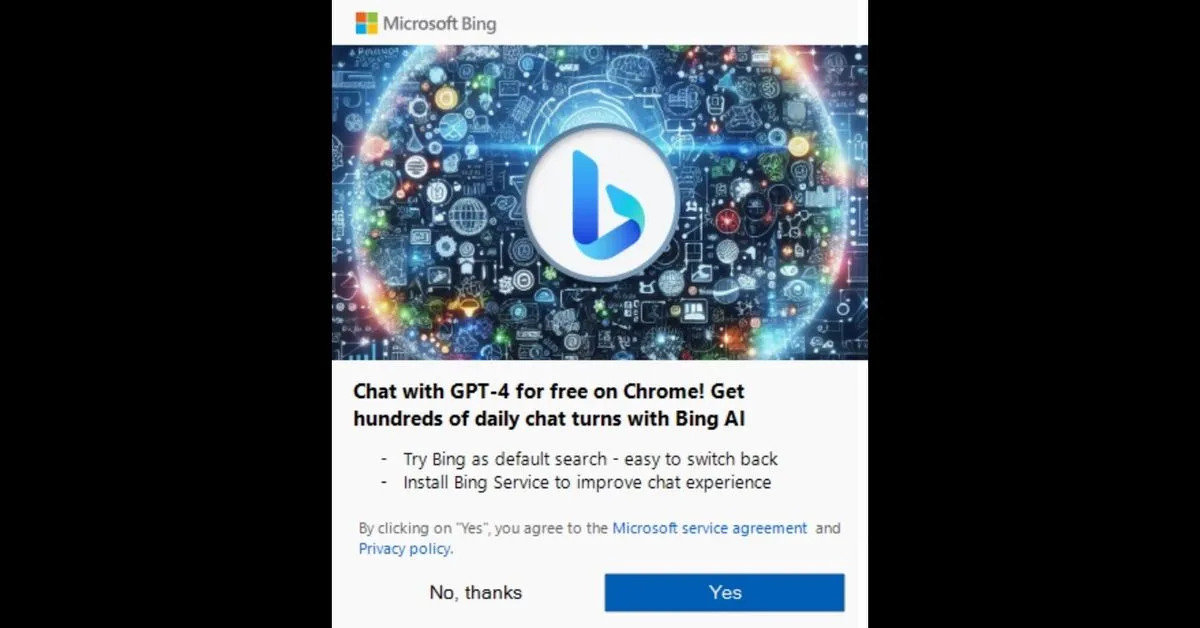 Microsoft, Chrome’u ​​pop-up’larla dolduruyor!
