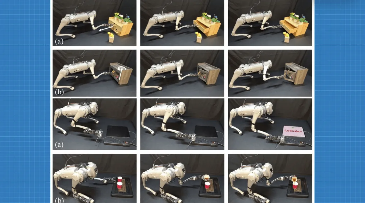 Dört ayaklı robot elleri ile kavrayabiliyor