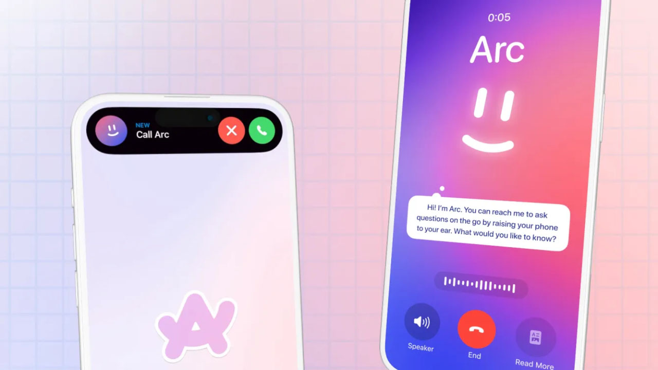 Arc Search, telefon görüşmesi yaparak arama yapıyor!