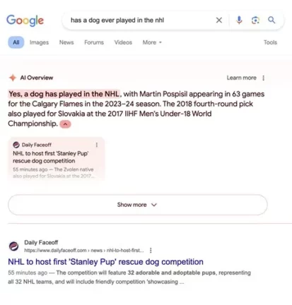 Google'ın yeni AI Overviews