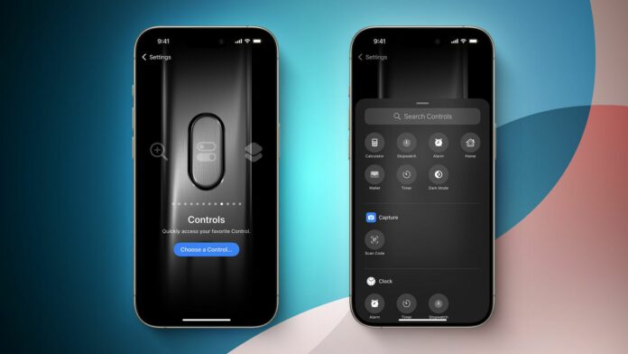 iOS 18 ile eylem düğmesine