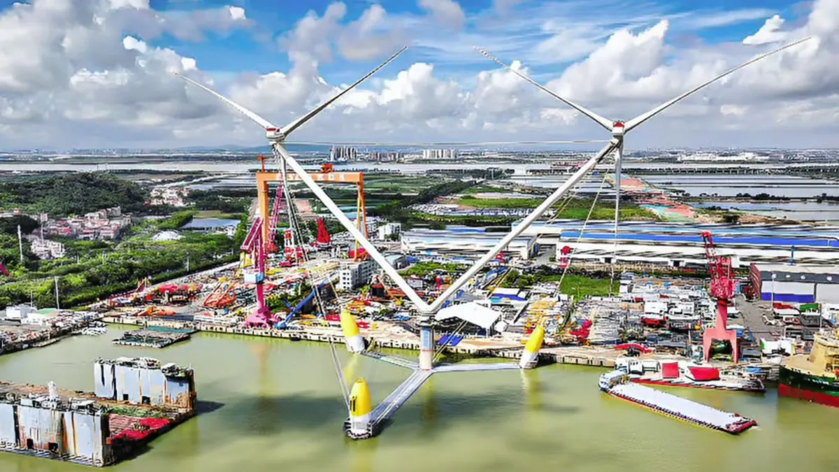 Çift başlı rüzgar türbini devreye giriyor