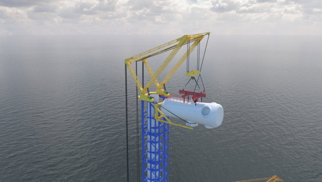 Kendi kendini monte eden türbin fon aldı!