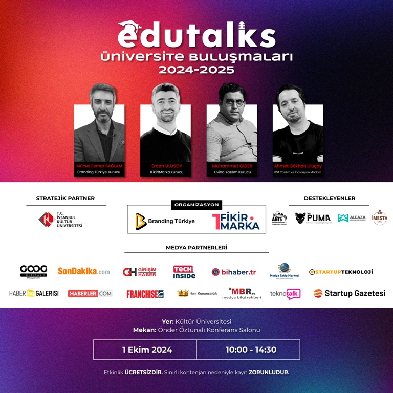 EduTalks Üniversite buluşmaları etkinliği 1 Ekim’de!
