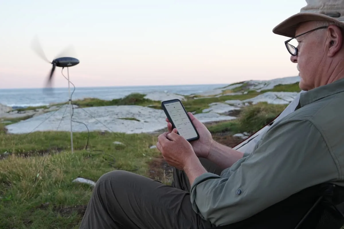 Taşınabilir rüzgar türbini enerji ihtiyacını karşılıyor