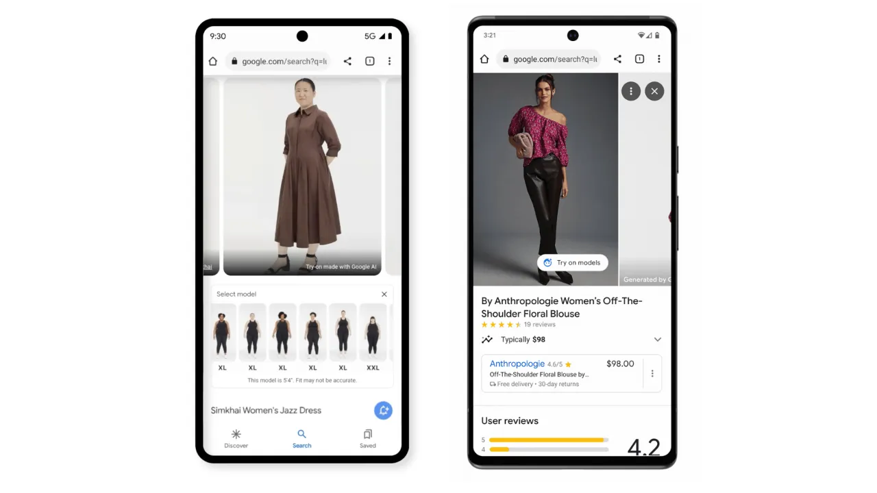 Google sanal deneme kabinlerini evlere getiriyor!