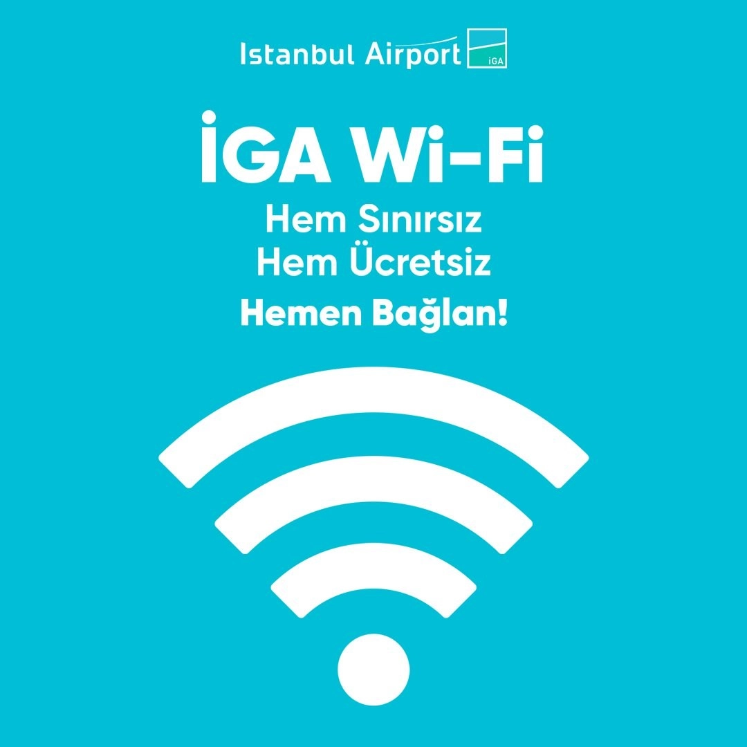 İstanbul Havalimanı’na ücretsiz Wi-Fi hizmeti geldi!