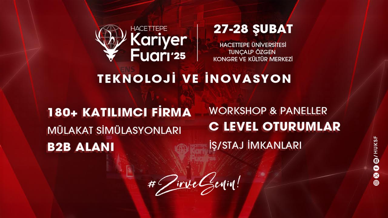 Hacettepe Kariyer Fuarı 27-28 Şubat’ta sizlerle!