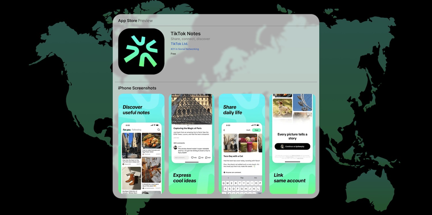 TikTok Notes uygulamasını kapatıyor