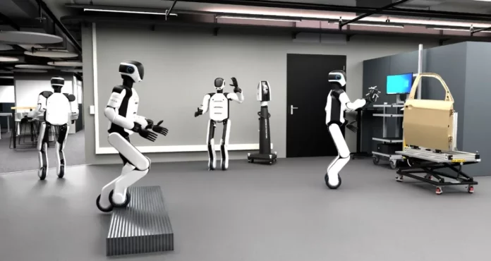 Endüstriyel kullanım için insansı robot