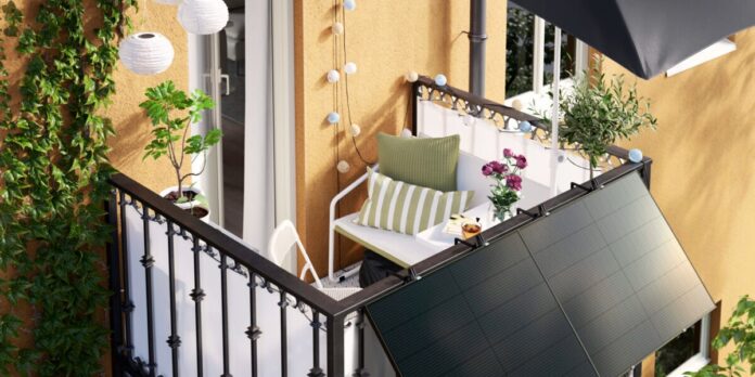 Ikea balkon tipi güneş paneli