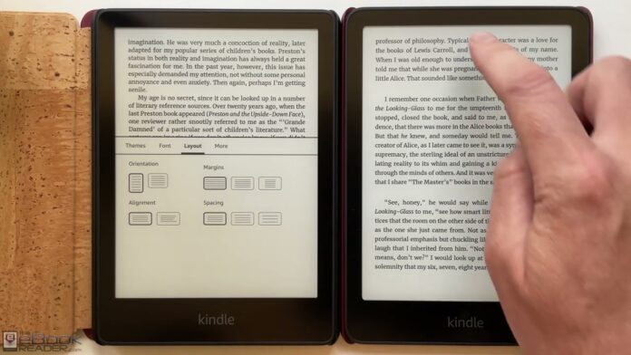 Kindle metin