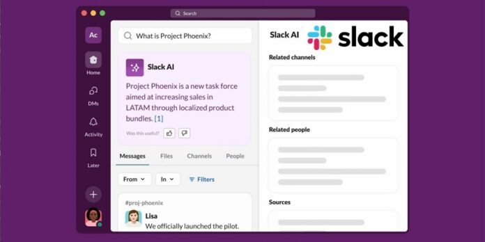 Slack yapay zeka
