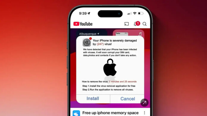 Sahte iPhone virüsü
