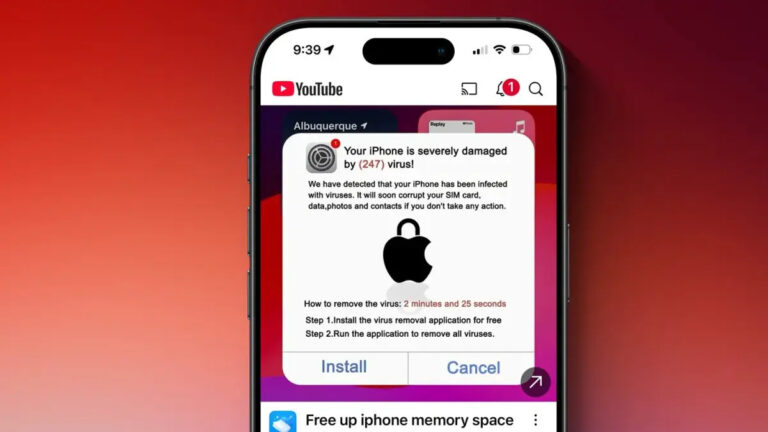 Sahte iPhone virüsü