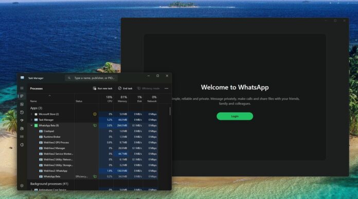 WhatsApp Windows uygulaması