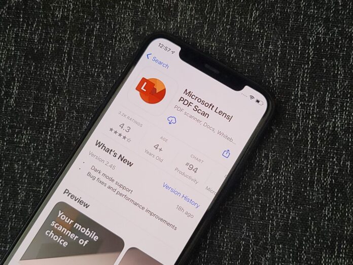 Microsoft Lens uygulaması