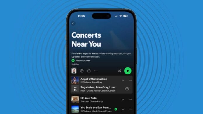 Spotify konser takip