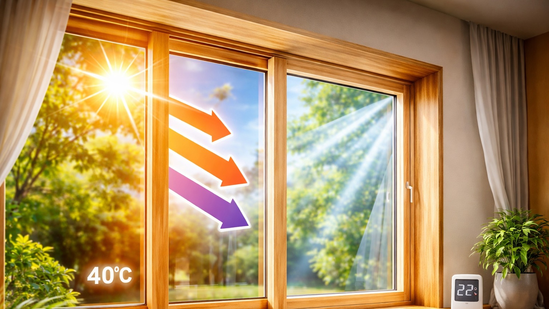 Şeffaf ahşap akıllı pencere UV ışınlarını engelliyor