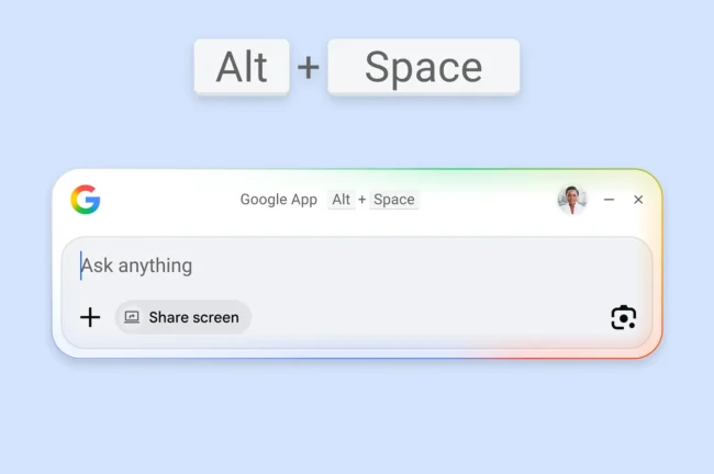 Google masaüstü arama