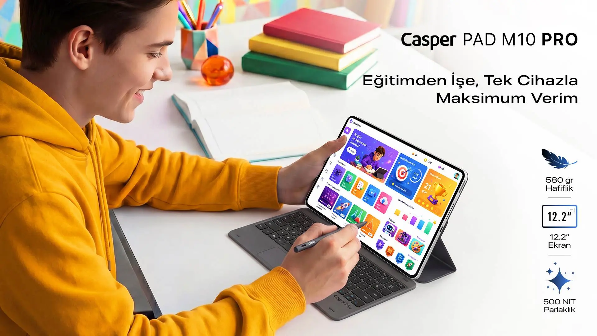 Ders Notundan Ödeve, Hepsi Tek Tablette: Casper PAD M10 Pro