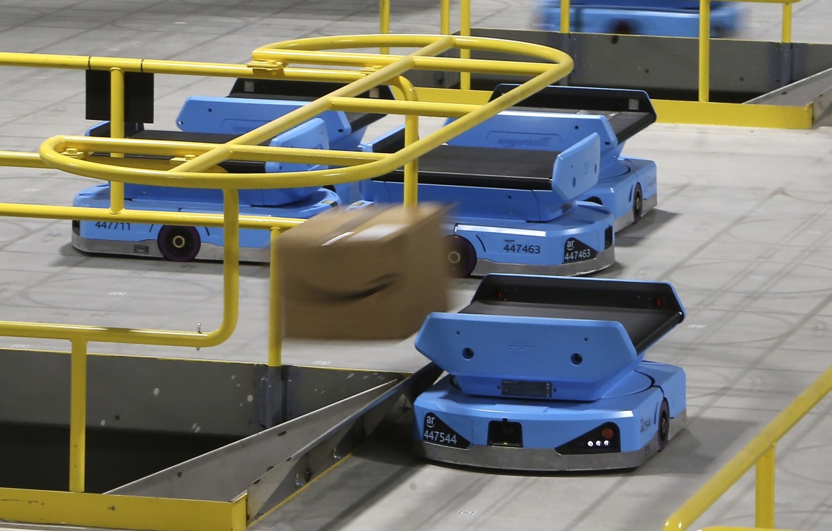Amazon depo robotu tanıtımı yaptı